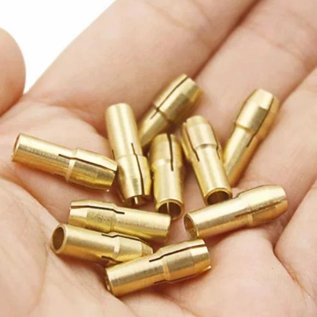 terbaru Brass collet Kuningan mini bor Chuck grinder drill 1mm 2mm 3mm colet