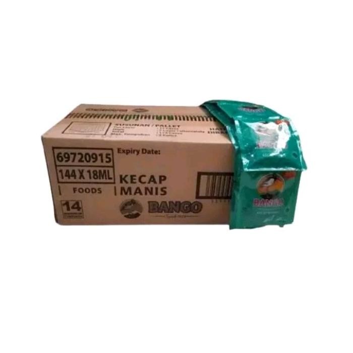 

New Kecap bango 25gr 1 dus eceran 1000 isi 144 sachet