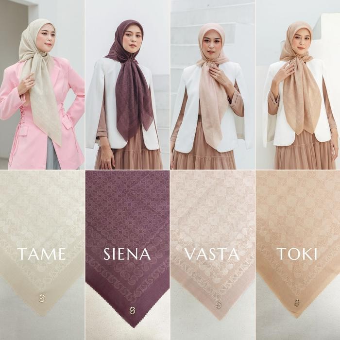 (Allthebest) Seradia Hijab Segi Empat Monogram S