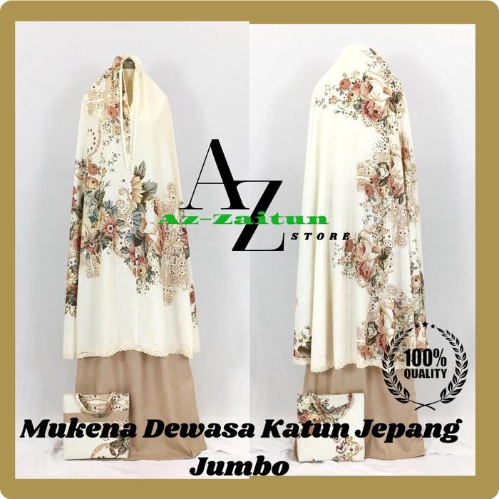 (Allthebest) Mukena Dewasa Terlaris Katun Jepang Premium Jumbo /MUKENA DEWASA KATUN