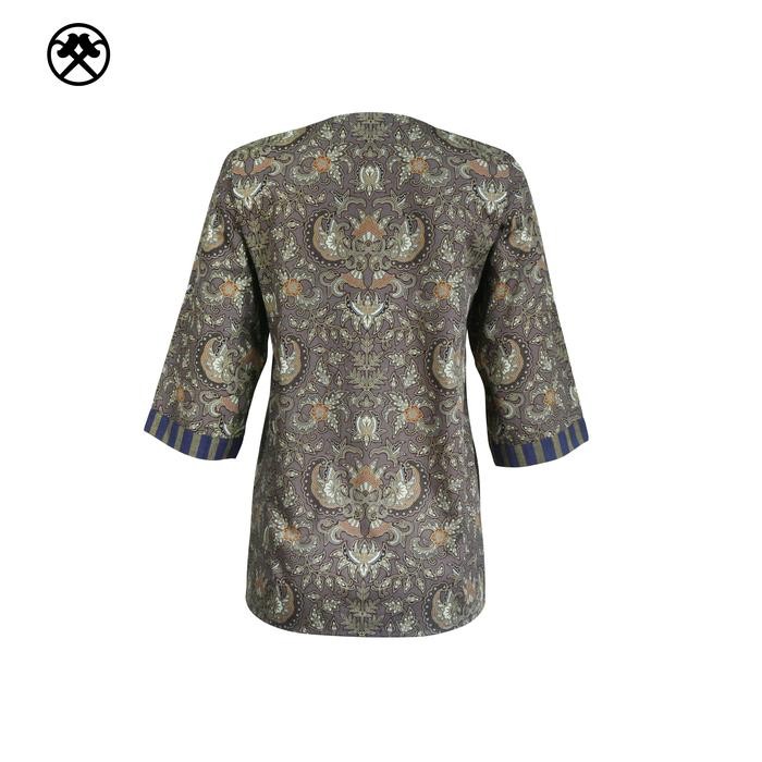 ORIGINAL Blouse Batik Wanita Lengan 3/4 Motif Keris Rinengga 072BT19XFSKG READY STOCK