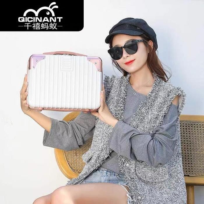 Beauty Case Koper Make Up Tas Bagasi Portabel Wanita Kotak Kecil
