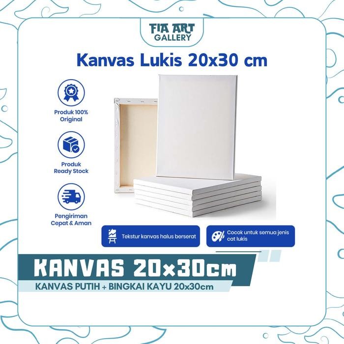 

Kanvas Lukis 20x30 cm Alat Melukis Canvas Akrilik Painting Brush