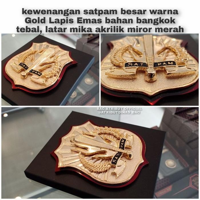 Azka Pin Kewenangan Satpam Gold