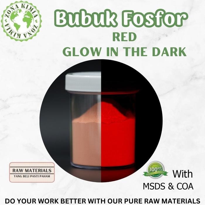 

Serbuk Fosfor Resin Merah Glow in The Dark 10gr untuk Seni dan Kerajinan Tangan - Painting