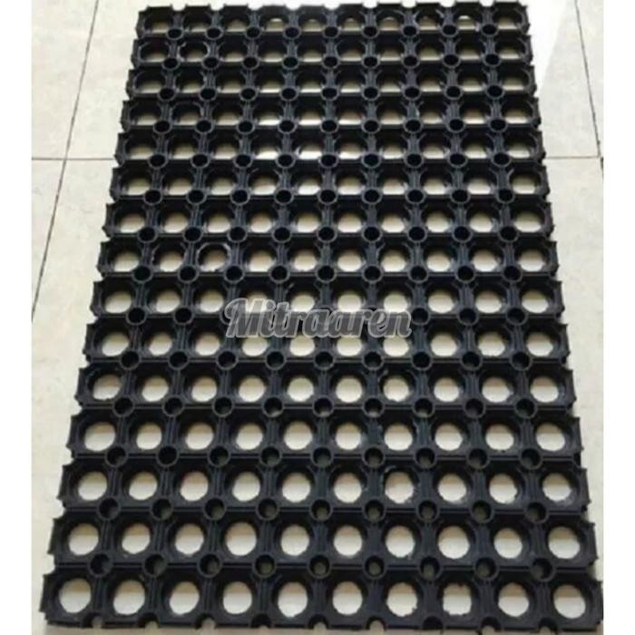 Kesed Alas Karet Anti Slip Bolong Kamar Mandi