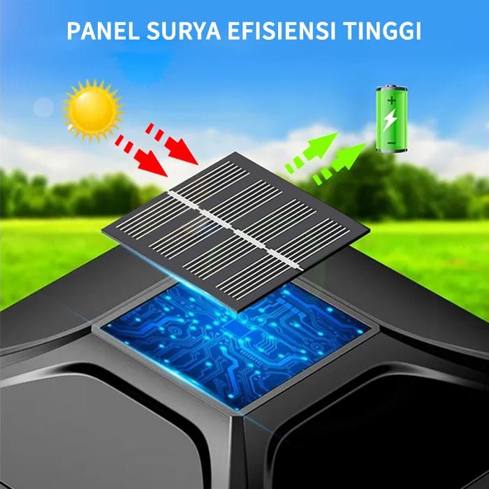 4PCS Lampu Pilar LED Tenaga Surya Lampu Tiang Luar Ruangan Lampu Pagar Tahan Air Untuk Dekorasi