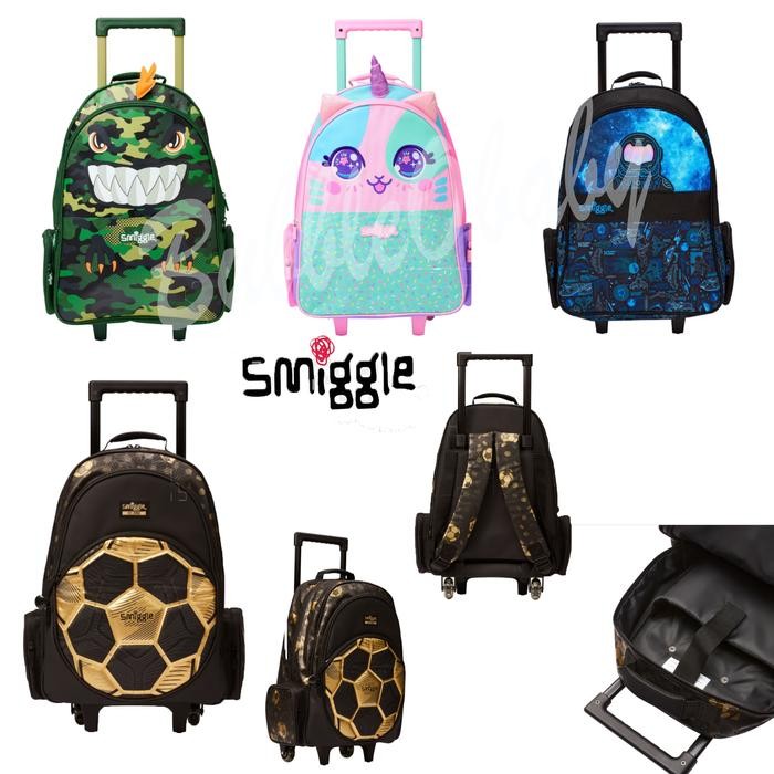 Smiggle Backpack Trolley With Lights Trolley Bag Smiggle Ori Tas Anak Fashion