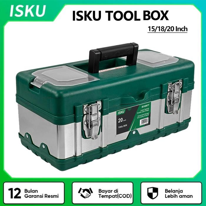 Tool Box Besar 20 Inch Isku Kotak Perkakas Bahan Stainless Steel