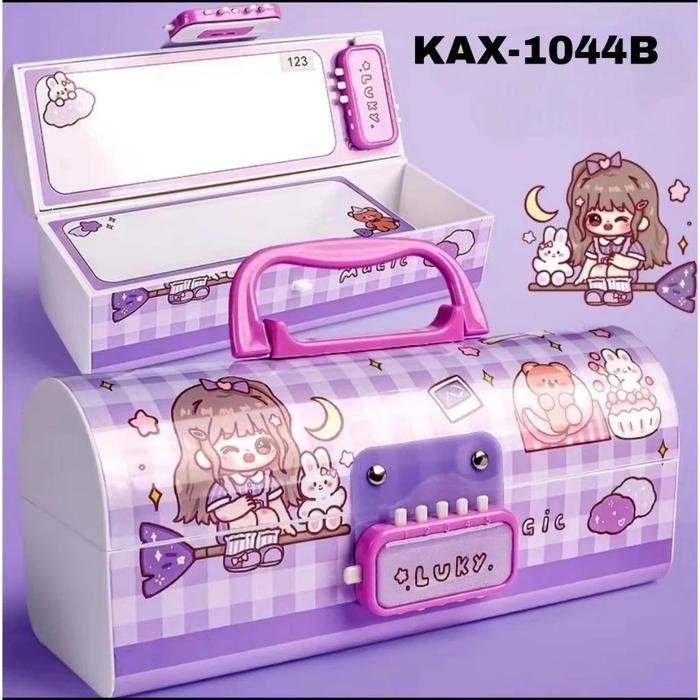 

Bos Kotak Pensil Plastik Kode Whiteboard + Kunci Pin/Kotak Pensil Kode/Pencil Case Stationery