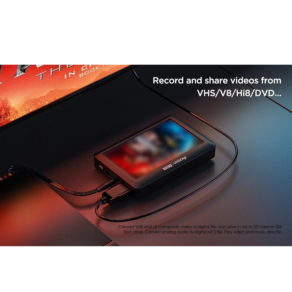 VCR Player Record Video VHS Tapes With AV Video Recorders Vhs Player For Vhs Tapes Only Hi8 Player