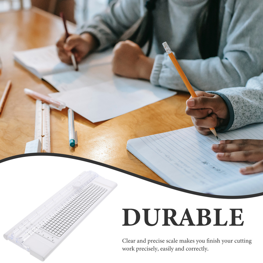 

Mini A4 Paper Trimmer White Small Cutting Board for Students DIY Crafts Scrapbooking Supplies
