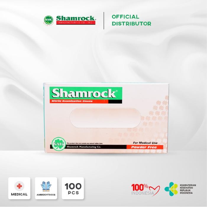 Sarung Tangan Shamrock Nitrile Powder