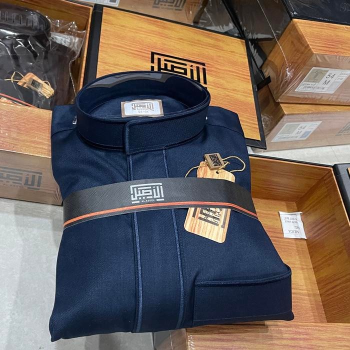 (Allthebest) al aseel premier wool bordir resleting - jubah saudi - jualjubaharabia