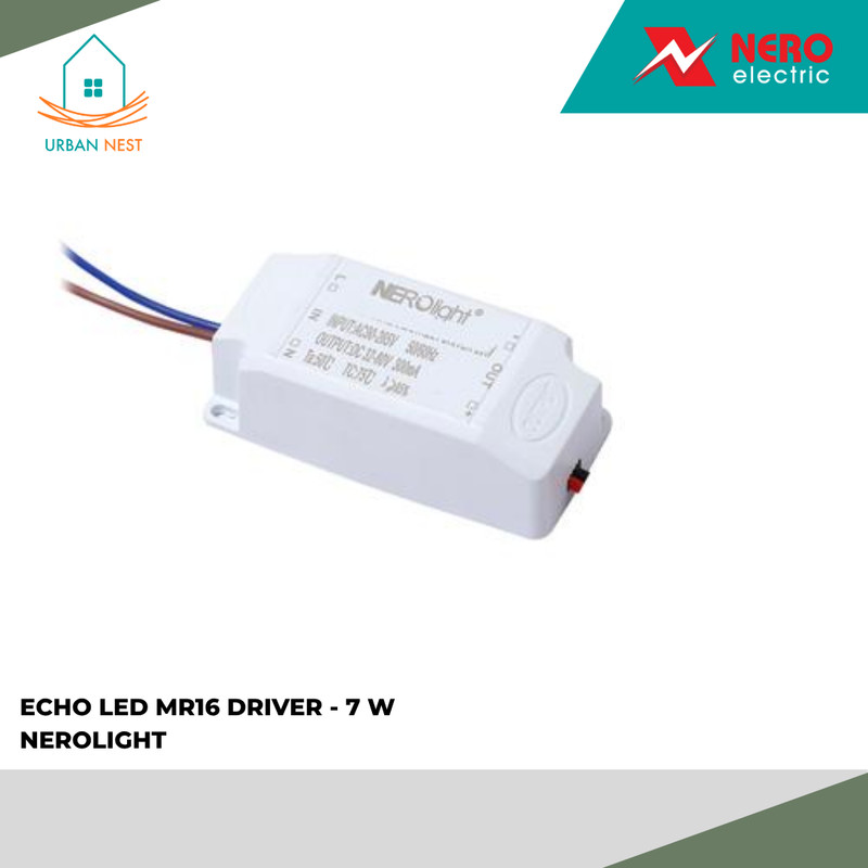 NEROLIGHT ECHO LED MR16 DRIVER - 7W NERO