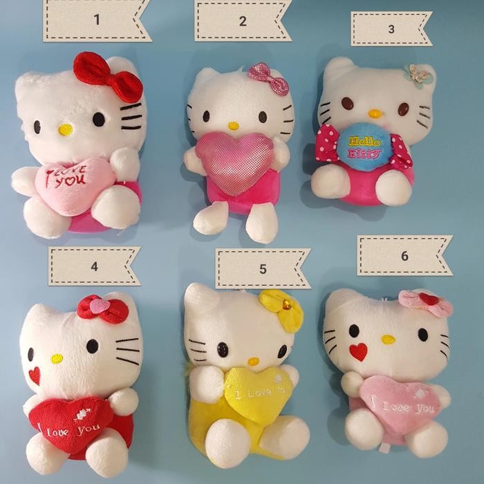 Boneka hello kitty love/strawberry