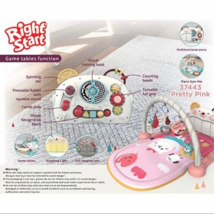 Right start Double Side Piano Musical Gym / Playgym / Atas Main Bayi