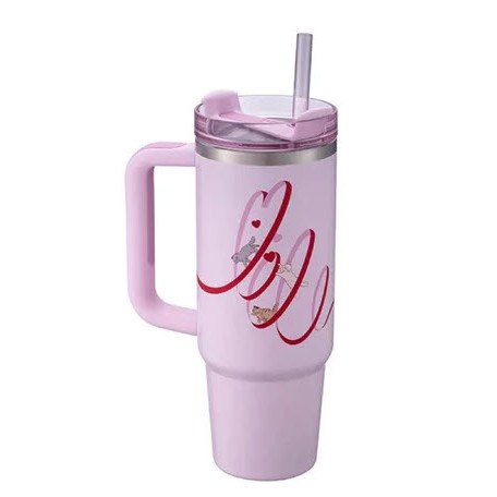 Tumbler Starbucks Stanley Quencher Valentine Pink Heart
