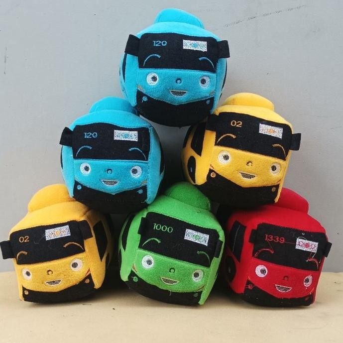 Boneka bus tayo size s ukuran 25cm