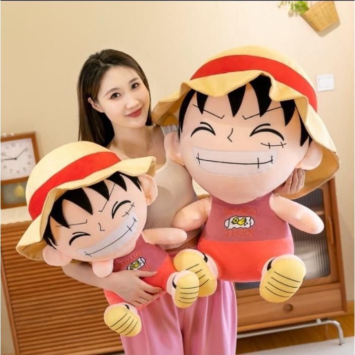Boneka mainan One piece Chopper karakter D Luffy ukuran Jumbo Tinggi 40 cm Hadiah Anak Dolls Toys