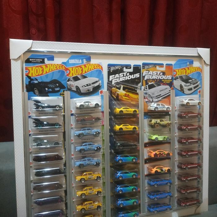 RAK BLISTER HOTWHEELS ISI 40 PCS HOTWHEELS BISA D GANTUNG DI DINDING