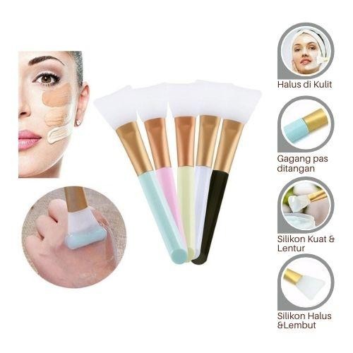 KUAS MASKER WAJAH SILIKON - KUAS MASKER SILIKON