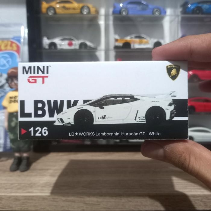 Box Custom MiniGT #126 LBWK Lamborghini Huracan GT White