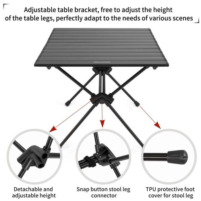 Meja Naturehike Cnh22Ju037 Aluminium Table Ft11 Meja Outdoor Ing