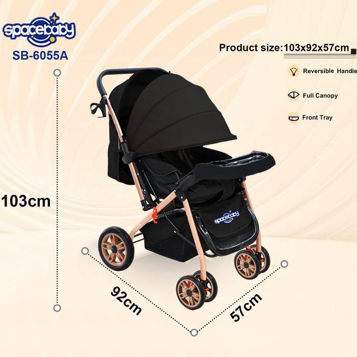 Baby Stroller Space baby Spacebaby SB-6055A SB6055A SB 6055A (Size XL)