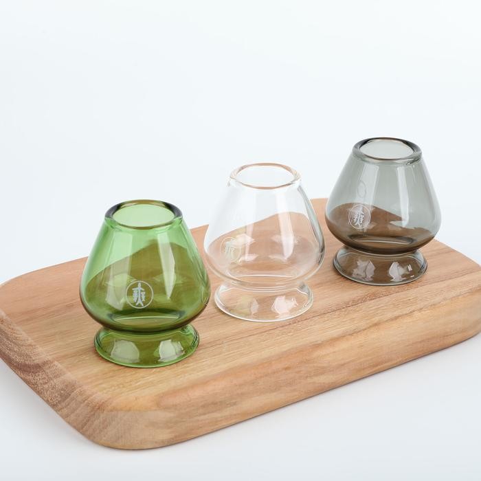 MERKO Crystal chasen holder chasen Tate - Dudukan chasen bahan kaca tebal