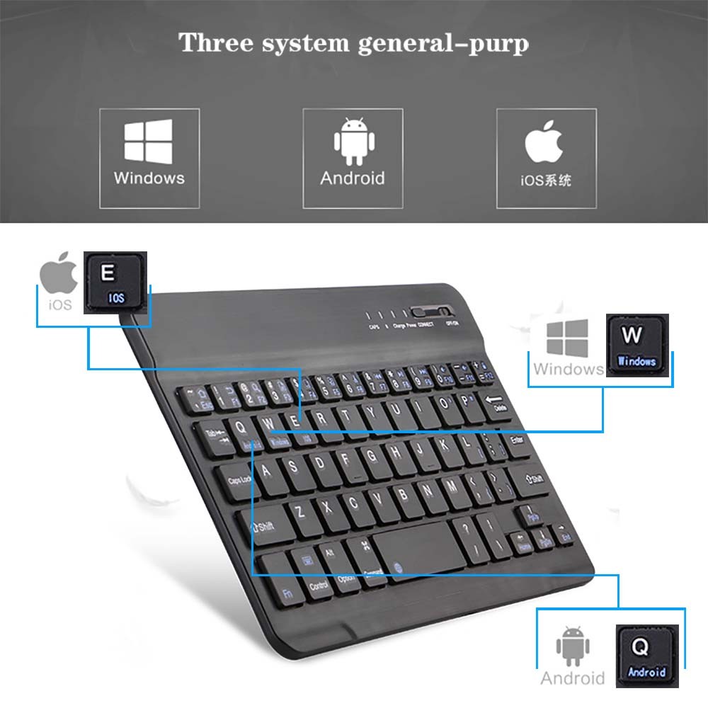 Wireless Keyboard Bluetooth Keyboard for Fire 7/HD 8/Kindle Fire 7"/Kindle Fire HD 7"/Kindle Fire