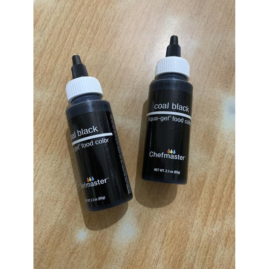 

Chefmaster Coal Black 2.3 oz 65Gr / pewarna gel icing