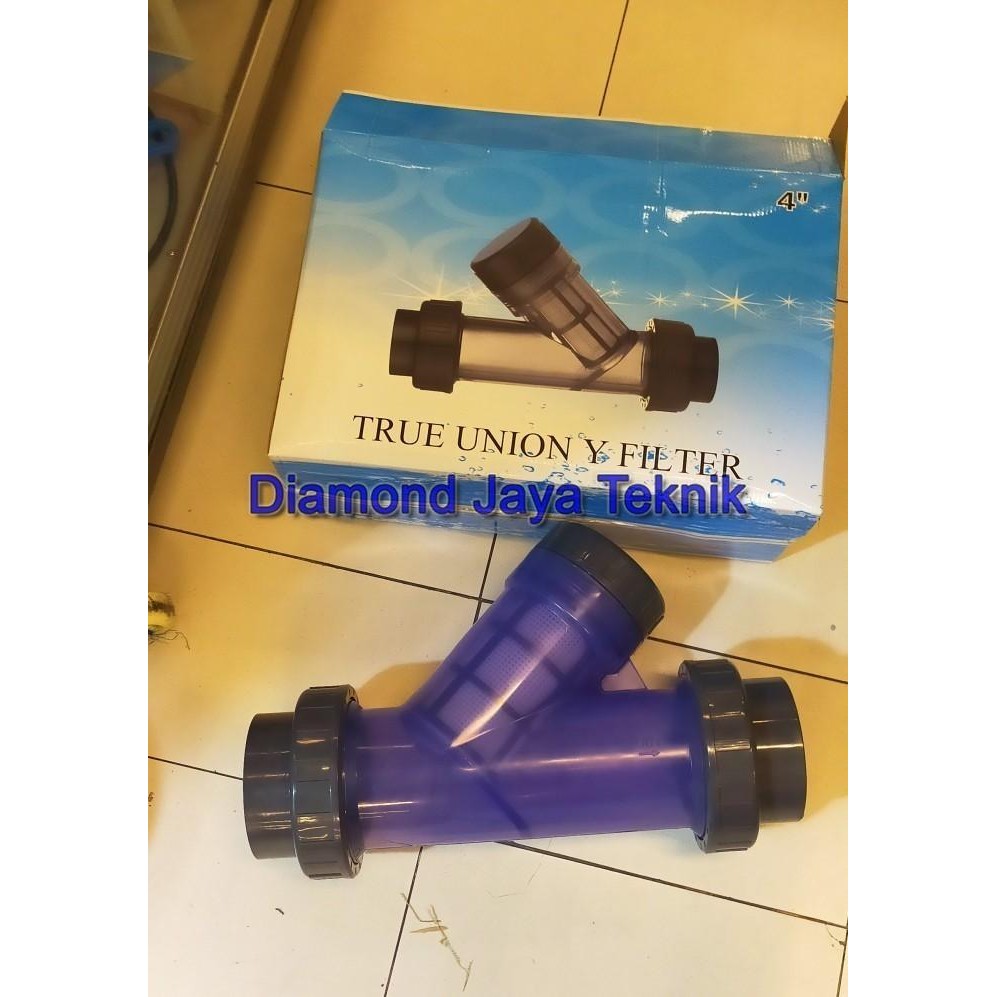 Clear Y Strainer Pvc 1" Inchi / Ystrainer Transparan Pvc Pipa Aw Paralon/ Strainer Bening Filter