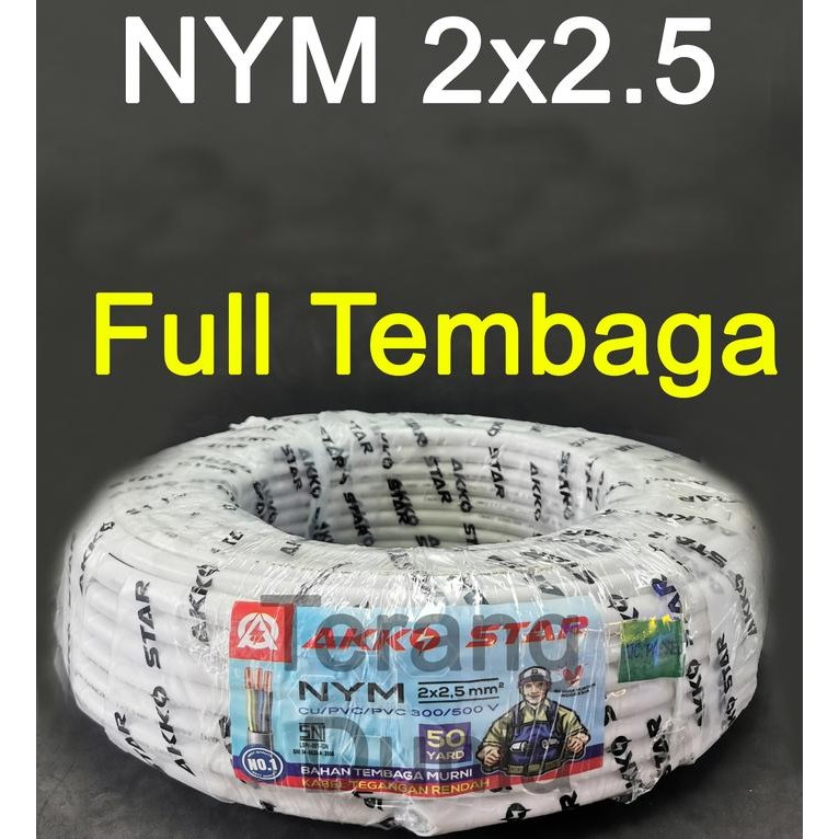 Kabel NYM 2x2.5 Kabel Listrik 2x2.5 Kabel Tunggal NYM 2x2.5 Akko