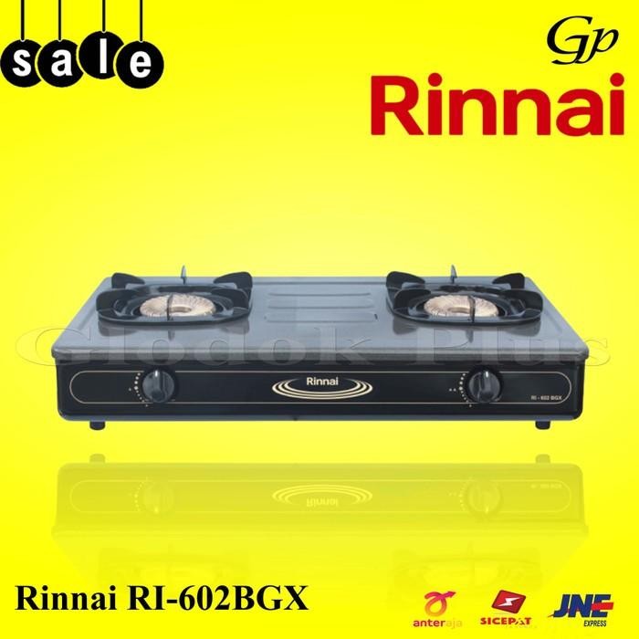 Rinnai Ri-602 Bgx Kompor Gas 2 Tungku Ri602Bgx Tornado 602Bgx