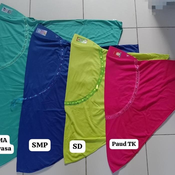 (Allthebest) Jilbab robbani anak sekolah Paud TK SMP SMA Dewasa hijau muda tua army