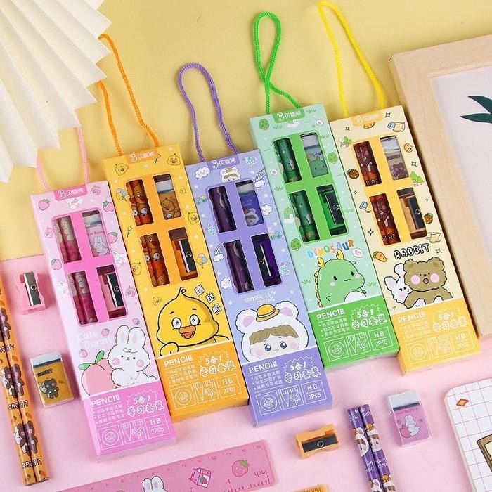 

ORIGINAL GROSIR 30pcs set stationery paket alat tulis sekolah anak hadiah hampers kado lomba anak