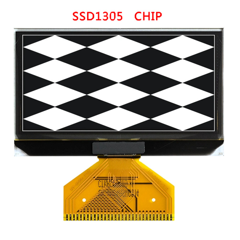 2.42 Inch White 128x64 OLED Display Module Screen VG-2864ASWGG14 6800/8080 4-SPI I2C IIC Interface 3