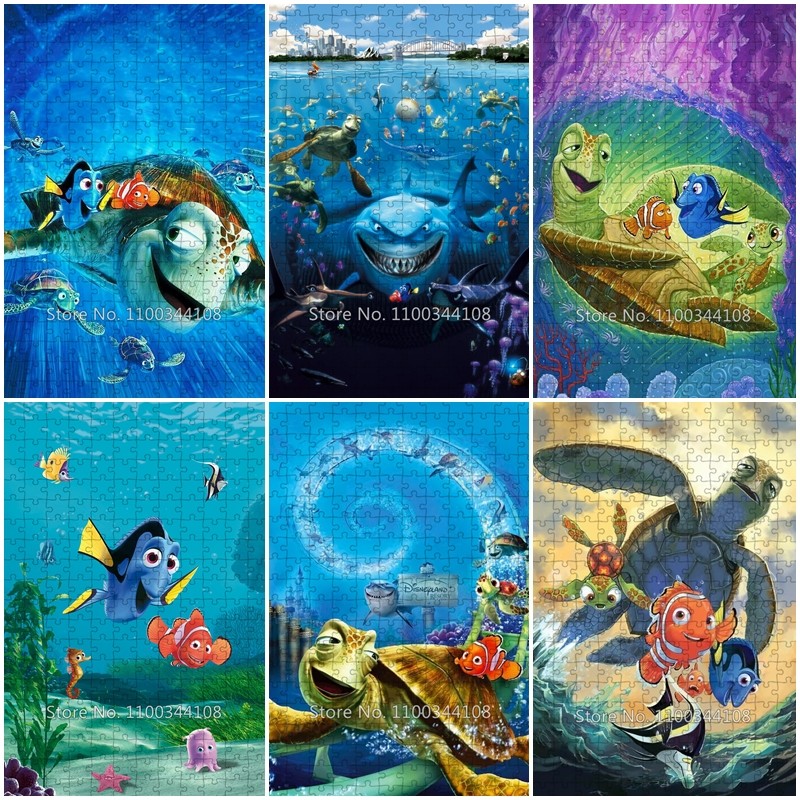 Disney Cartoon Character Puzzle Finding Nemo 300/500/1000 Pieces Jigsaw Puzzles Children's