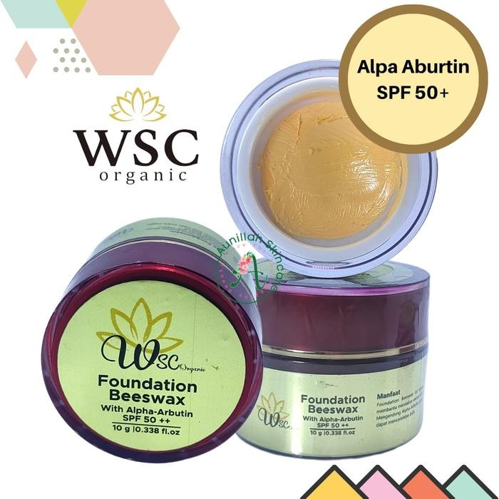 WSC ORGANIC Foundation ARBUTIN CHROMABRIGHT GLOWING BEESWAX ORGANIC BPOM