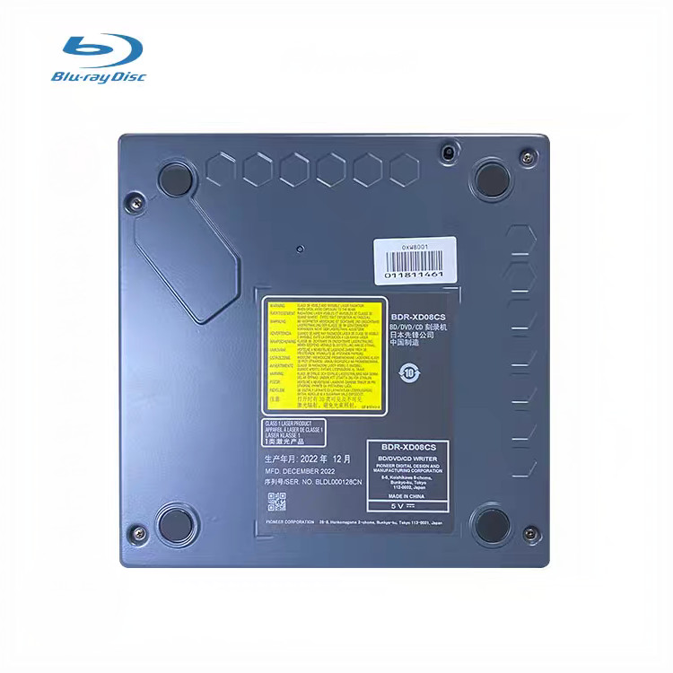 Portable Blu-ray Writer BD-R Burner BDR-XD08CS Optical Drive 6X BD-R/BDXL/Mdisc/DVD CD Playing And