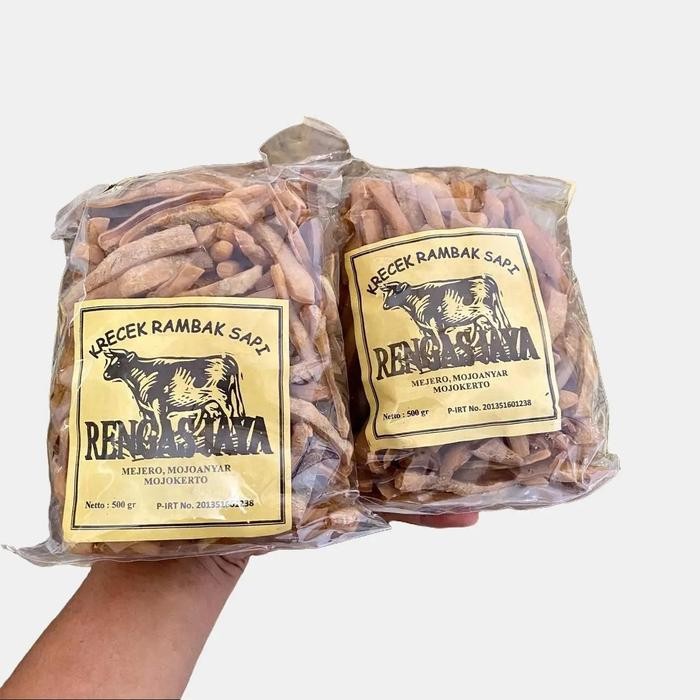 

Kerupuk Kulit Sapi Mentah 1kg Stik Coklat / Krecek Rambak Sapi Rengas Jaya Langsung Goreng Krupuk