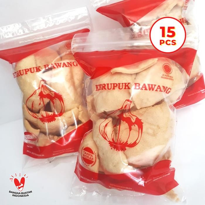 

Kerupuk Bawang Nidia 25 gram - 15 pcs