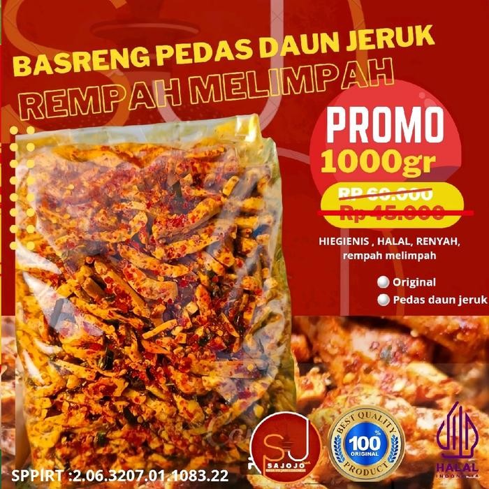 

1kg basreng Sultan pedas daun jeruk Cemilan Snack Food Camilan