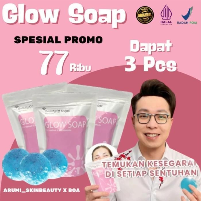 sabun glow soap ] beauty of angel beauty of angel glow soap promo 3 pcs sabun glow soap beauty of