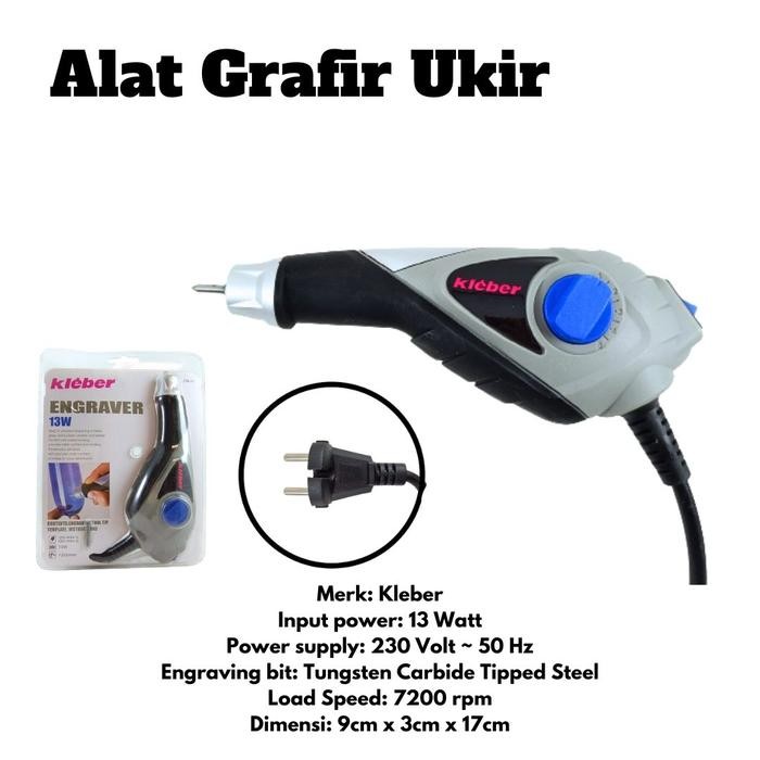 

Terlaris! Alat Grafir Ukir Engraver Tool Kleber 13W Dm-11