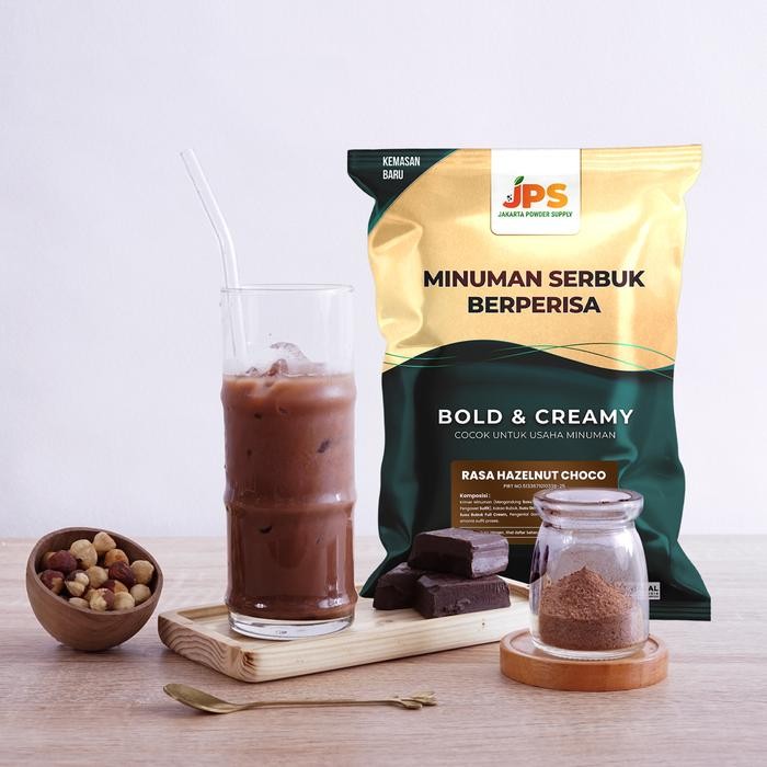 

Bubuk Minuman Hazelnut Choco Plain Powder JPS Tanpa Gula