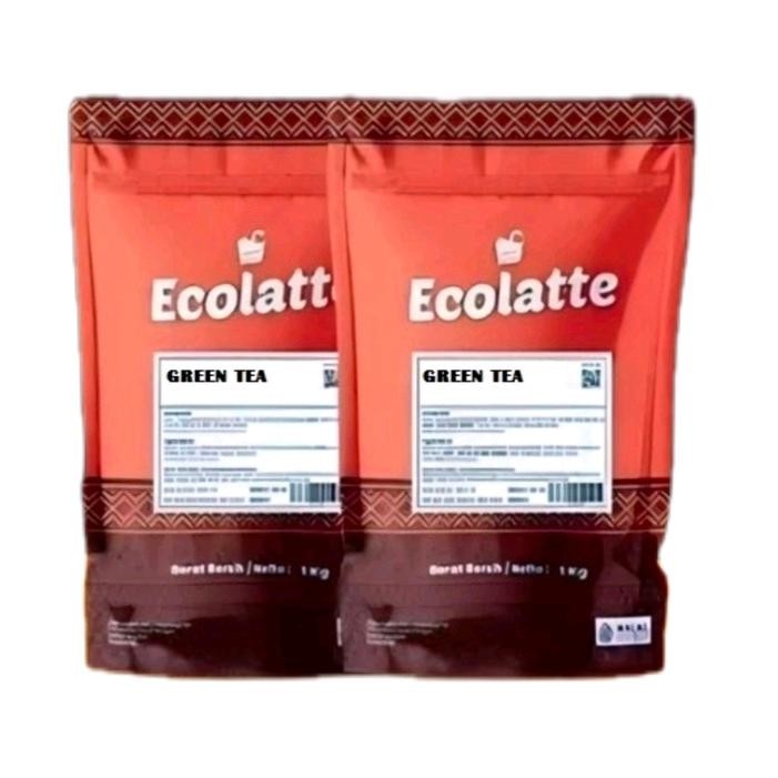 

ECHOLATTE 1 kg GREENTEA, rebranding dari bubuk CHO'LATTE PREMIUM POWDER DRINK, Bubuk Minuman aneka