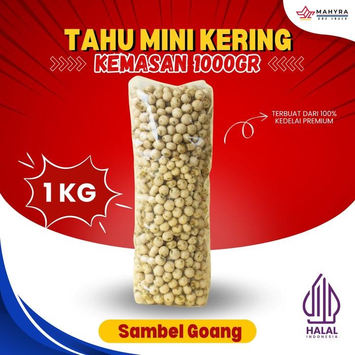

Tahu Mini Kering Sambal Goang 1000gr (1kg) Balado Food Pedas