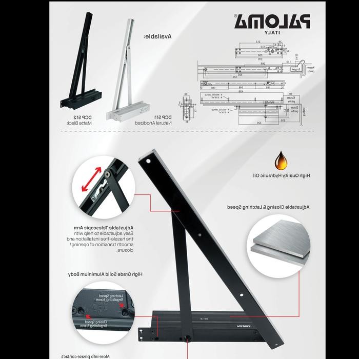 PALOMA DOOR CLOSER TANAM HITAM DCP 512